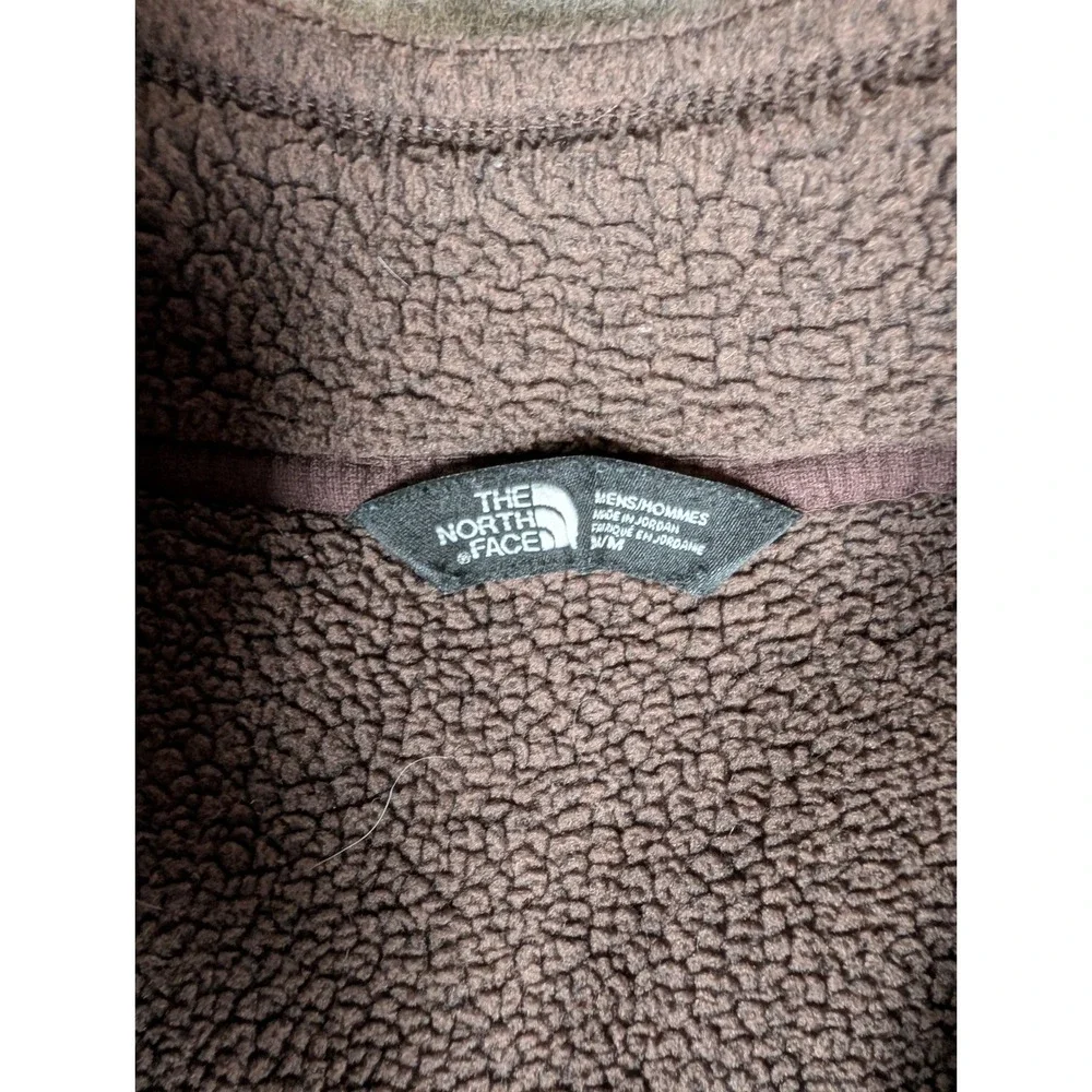 The North Face Gordon Lyons Mens Brown Heathered 1/4 Zip Fleece Pullover Sweater